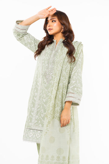 Alkaram Studio SS-4-1-24 Mint Green Spring Summer Collection Online Shopping